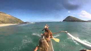 Canoe Surfing with the Keiki Krew - MLK weekend 2016