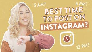 BEST TIME TO POST ON INSTAGRAM | Is there an optimal time to post Reels vs Photos?