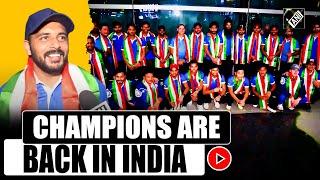 Indian men's hockey team arrive in Delhi after winning Asian Men's Hockey Champions Trophy 2024