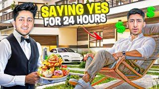 SAYING YES TO MY BROTHER FOR 24 HOURS  | FUNNY CHALLENGE