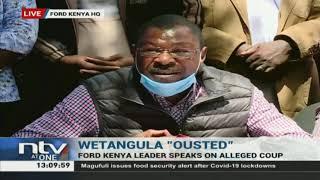 Senator Wetangula speaks on Ford Kenya Coup suspends party members involved in his dismissal