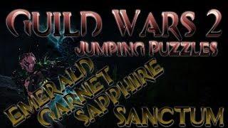 Guild Wars 2 - Jumping Puzzle - Emerald, Garnet, Sapphire Sanctum