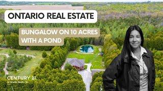 Bungalow with 10 Acres & Pond | 495190 Traverston Road, West Grey, ON | Grey Bruce Real Estate