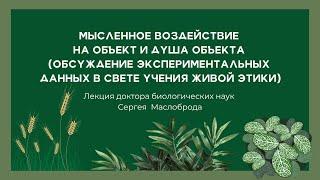 Мысленное воздействие на объект и душа объекта (в свете учения "Живой Этики")