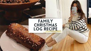 FIRST VLOG + How to make a simple Christmas log !   