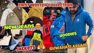 FIRST WINTER COLLECTION UNBOXING NEW SHACKETS HOODIE WINTER JACKETS JEANS JERSEY GUWAHATI ASSAM