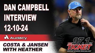 Dan Campbell Interview - 12/10/24 | Costa and Jansen