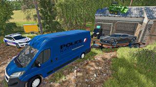 Saisie d'une Bugatti et d'un Mobil Home volés par la Police (Roleplay) | Farming Simulator 25