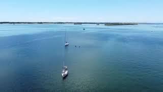 Drone over Broadwater Gold Coast Australia