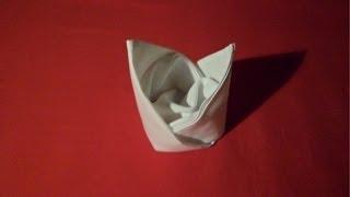 How To Fold Napkins - Bishop's Hat (Napkin Folding)