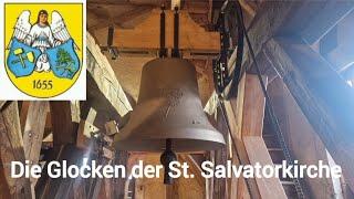 Jöhstadt (Erzg) Die Glocken der St. Salvatorkirche (Turmaufnahme)