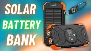 BLAVOR Solar Battery Pack // Qi Wireless Charging BUILT IN! // Perfect Emergency Backup Battery? 