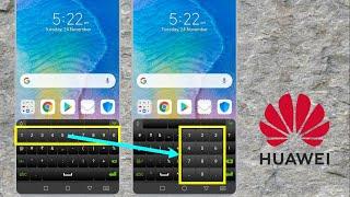 Change Number Position on Keyboard in Huawei