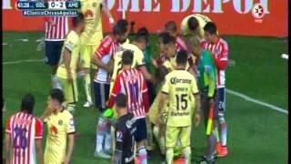 Guadalajara 0-2 America GOL ORIBE PERALTA + EXPULSION liga mx 13 de marzo del 2016