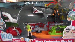 Kid Connection SHARK EXPLORATION PLAY SET WORKS IN WATER TOY REVIEW!