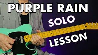 How to Play the PURPLE RAIN Solo (Album Version)