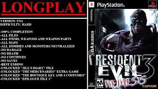 Resident Evil 3: Nemesis [USA] (PlayStation) - (Longplay | Hard Difficulty | Best Ending Path)