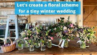 Let’s create flowers for a very chic little winter wedding