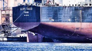 EWD Dock Bulk Carrier GLORY TRADER Seeschiff im Baudock Emder Werft & Dockbetriebe HPKO IMO 9287778