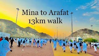 Mina to Arafat 13km walk | Hajj 2023