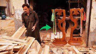 Incredible Process of Making Wooden Rosary (Tasbih Stand) in Factory | Amazing Woodworking Skills