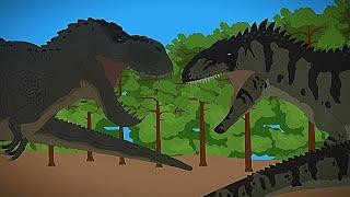 giganotosaurus vs vastatosaurus rex | dinosaur battle | PPANIMAN | animation