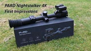 PARD Nightstalker 4k Night Vision Scope is here for a full review but here are my FIRST IMPRESSIONS