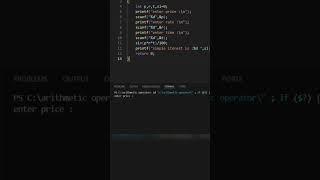 How to calculate simple interest in c language #viralvideo #tranding #like #shorts