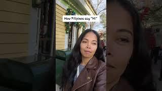 Raising eyebrows Filipino  = Hi  American  = Flirting  #filipinoamerican