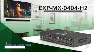 WyreStorm Essentials 4 Input and 4 Scaling Output HDMI Matrix Switcher Digital S/PDIF Audio De-Embed