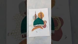 Easy Madinah painting || boho art #art #shorts