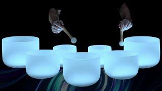 432 Hz Crystal Singing Bowls | Negative Energy Cleanse While You Sleep and Relax