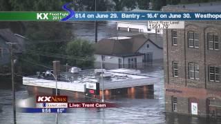 Minot, ND Flood - KX News Live Coverage - June 25, 2011