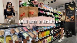 Living Alone in Singapore  | eating out - shopping - grocery