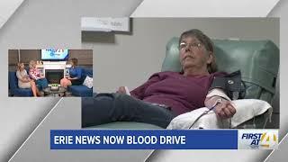 Erie News Now Blood Drive with the Community Blood Bank