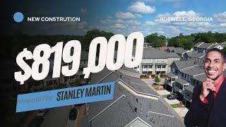 North Atlanta Home Tour: Inside Stanley Martins Luxury Townhomes | $816,900 (Unfinished Basement)