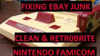 Fixing eBay Junk - Famicom - Retr0brite and clean the system