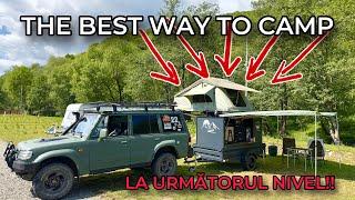 Camping în NOUA noastră remorcă de OVERLANDING DIY | Hyundai Galloper