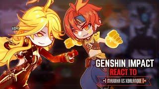 ‍ Fatui Habingers React to Mavuika Vs Xbalanque [Natlan] || Gacha Club || Genshin Impact