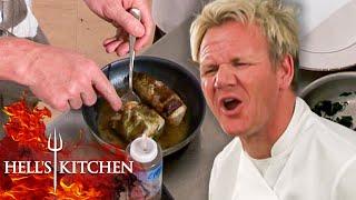 Gordon Loses It At Tennille's Awful Halibut | Hell's Kitchen