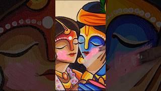 Radha Krishna Painting, Holi Drawing #shorts #art #painting #holi #krishna