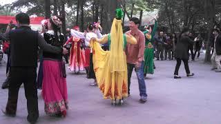 Chinese Traditional Dance Couple Near XJTU