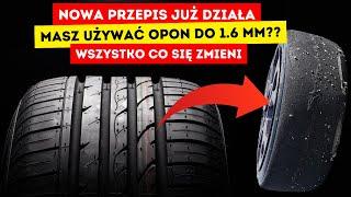 Nowy przepis już działa. Czy musisz jeździć na oponach do 1.6mm?