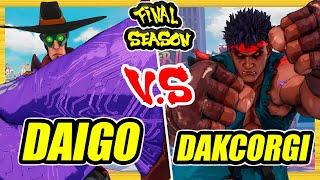 SFV CE  Daigo (F.A.N.G) vs DakCorgi (Kage)  Ranked Set  Street Fighter 5