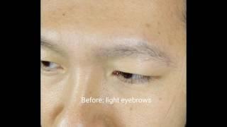 MAN BROWS Microblading Before and After