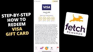 How Redeem VISA Gift Card On Fetch Rewards!