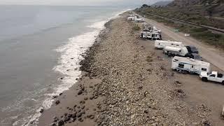 Emma Wood State Beach Campsites Drone Footage