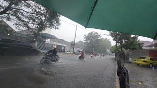 Super Heavy Rain make Small disasters in the Suburban | Flash Floods almost Occurred.