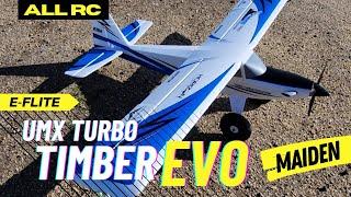 E-Flite UMX Turbo Timber Evolution - Maiden Flight and Review