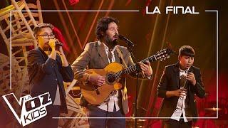 El Kanka, Rafael y Juan Francisco cantan "Canela en rama" | La Final | La Voz Kids Antena 3 2024